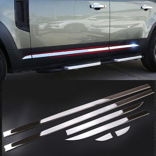Fit for Land Rover for Defender 110 2020-2021 Stainless Side Body Molding Cover Trim