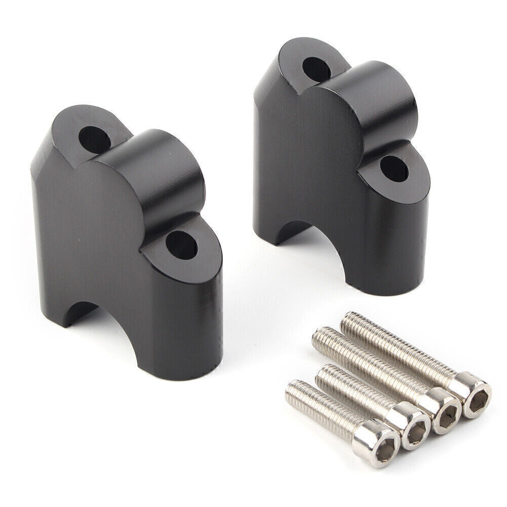 for BMW F800R 2015-2017 HandleBar Bar Risers Mount Clamp Adapter Black Q