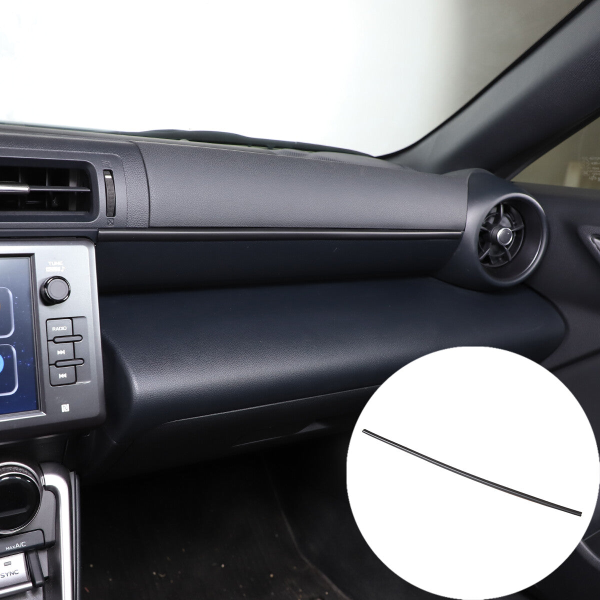 Carbon fiber ABS interior door ventilation frame decoration suitable for Hum mer H2 2003-2007 in the United States- v