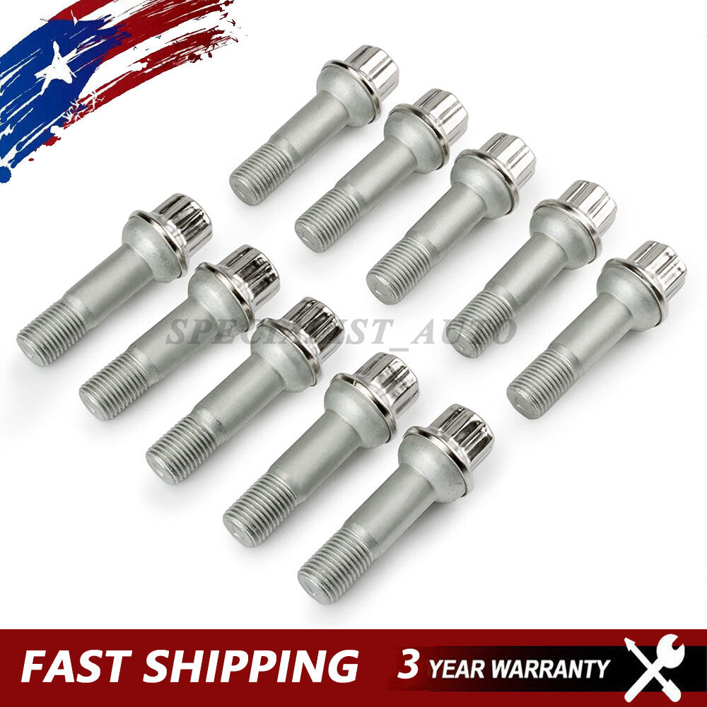 10Pcs for Mercedes Benz CL E GL GLK ML S-Class Wheel Lug Bolt Screw 0009905407 Q