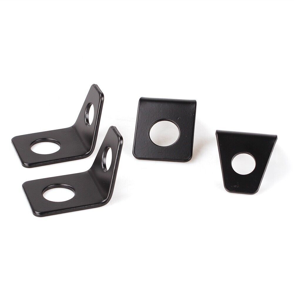 4PCS 4 Point for Seat Belt Mounting 90 Degree Angle Brackets Kit for Seat Belt L-Bracket Q