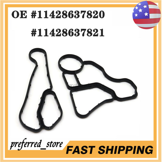 Oil filter housing gasket and cooler sealing kit for 525i 11427537293 11427525335- v