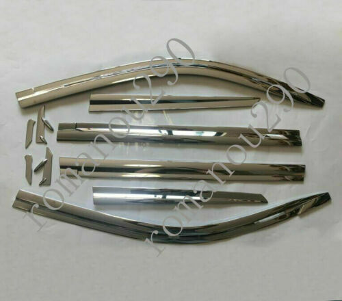 for LEXUS LX570 2008-2021 Chrome Car Window Visor Vent Shades Sun Rain Guard 10X