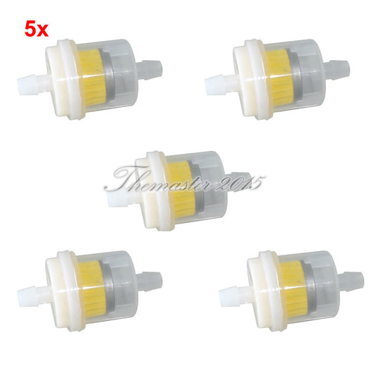 5x Petrol Gas Fuel Filter For Pit Dirt Motor Bike ATV Quad 4 Wheeler Go Kart Q