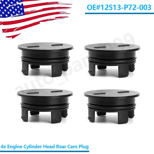 4-piece cylinder head rear camshaft plug with seal for Honda for Civic , CR-V, CR-Z, HR-V, Insight- n