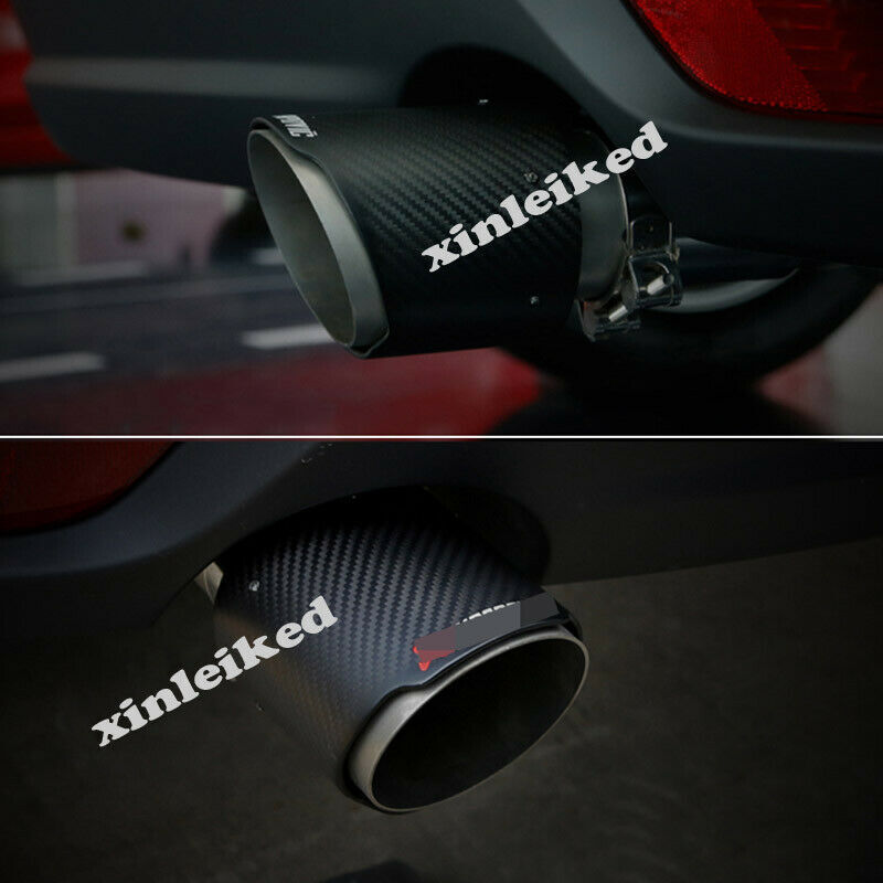 Carbon Fiber Rear Exhaust Tip Muffler End Pipe for Mazda 3 Axela Sedan 2014-2018