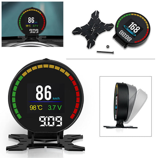 Car HUD P15 OBD2 Head Up Display Speedometer Digital Device Consumption Tool Q