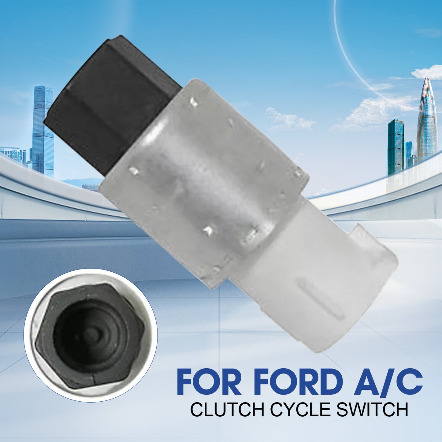 One-piece replacement kit for air conditioning switch pressure clutch cycle switch  for ford  95BW19E561AA Q