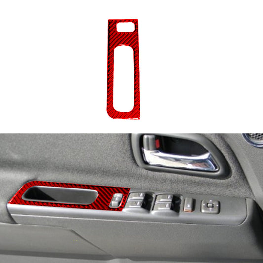 Red Carbon Fiber A-Pillar Speaker Frame Cover Trim for RAM Promaster 2014-2021 v
