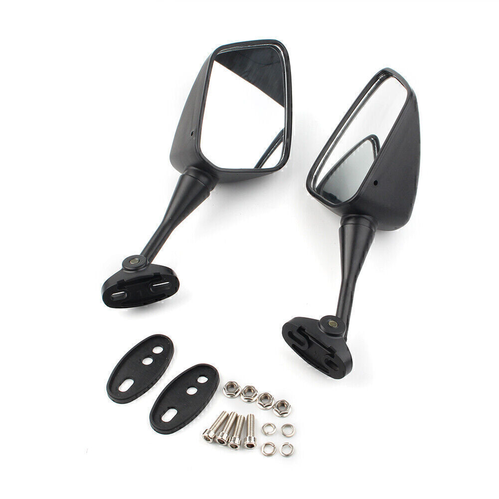 Motorcycle Pair Rear View Mirrors Black For HYOSUNG GT125R GT250R GT650R GT650S