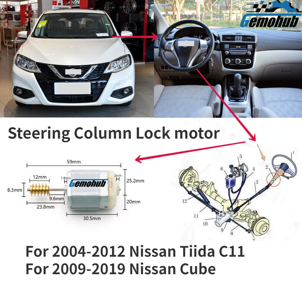 Steering Column Lock Motor Diretion Motor for Nissan Murano Maxima 2009-2011 US