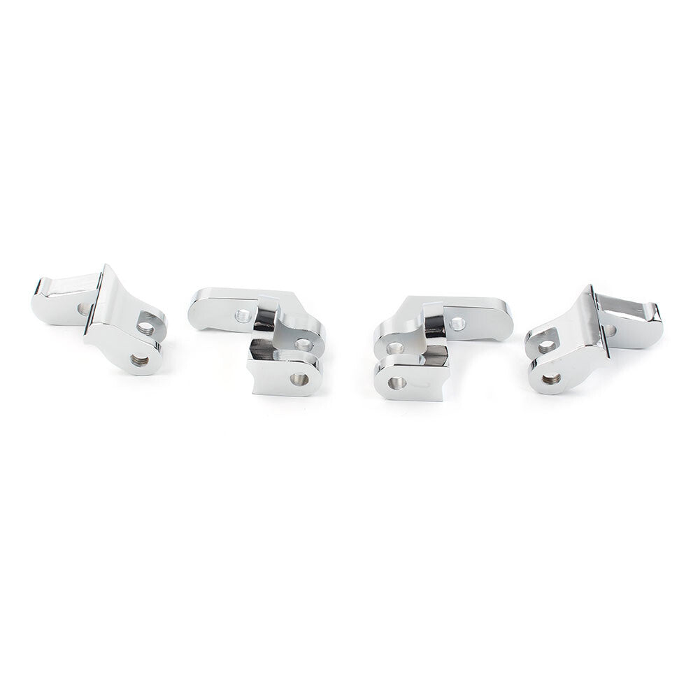 Driver Floorboard Relocation Brackets for Harley Road King Electra 97-16 Chome