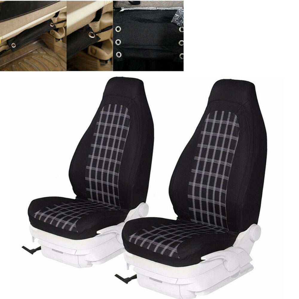 2x/set Front Car for Seat Covers Protector for High-Back Bucket Seats Accessories n