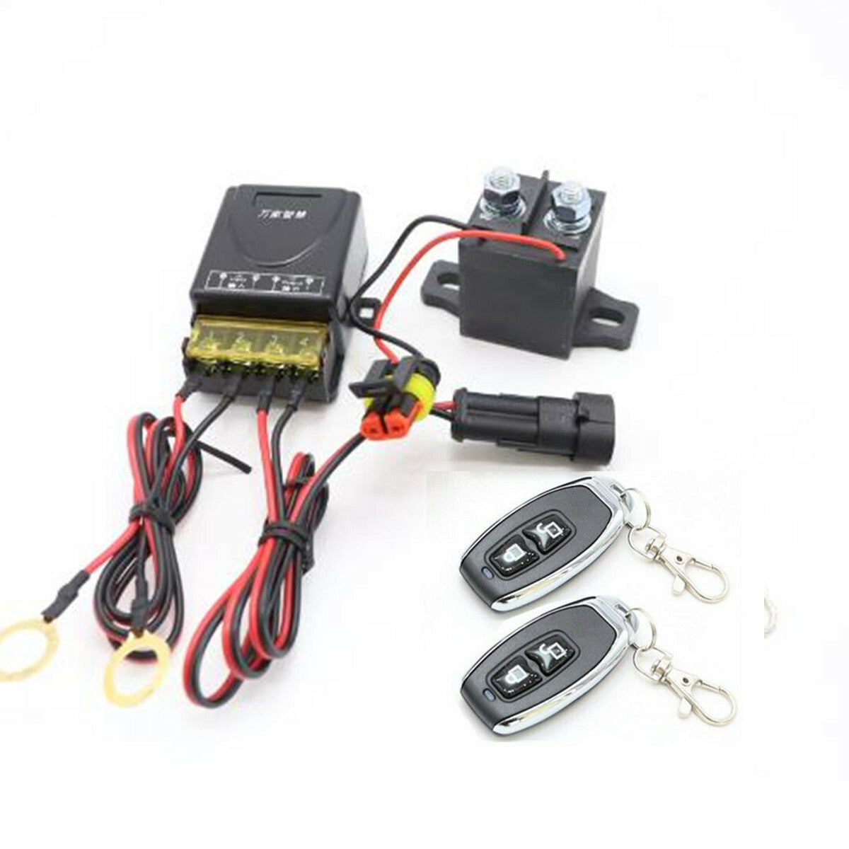Car Battery Disconnect Safety Kill Cut-off Switch Cut Off Wireless Dual Remote