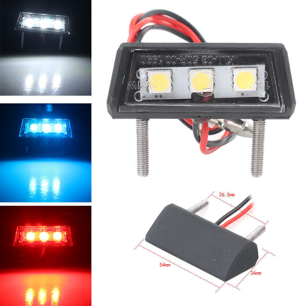 Universal Motorcycle LED License Plate Tag Light/ Interior Step Light Lamp
