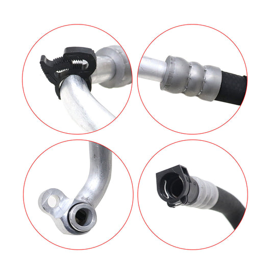 2-Piece Line Fit Engine Oil Cooler for BMW 550i, 550i GT, 650i, 750i (Item numbers: 17227589509, 17227589510) Q