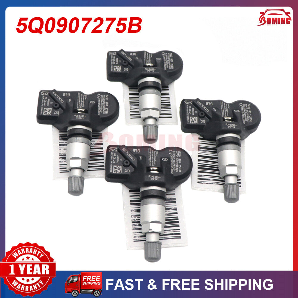 4x Tire Pressure Sensor TMPS for Volkswagen for Porsche for Audi Q7 for Bentley 5Q0907275B