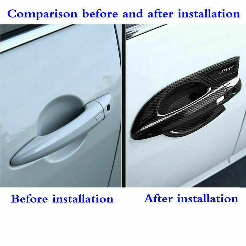 for Nissan Sentra 2020-2022 Carbon Fiber Exterior Door Handle Bowl Cover Trim