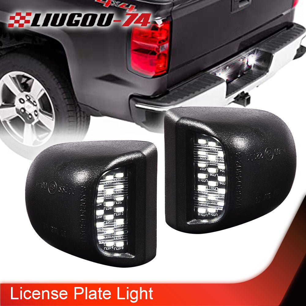 LED license plate light housing suitable for 1999 - 2013 for GMC for Sierra 1500 2500HD 3500HD