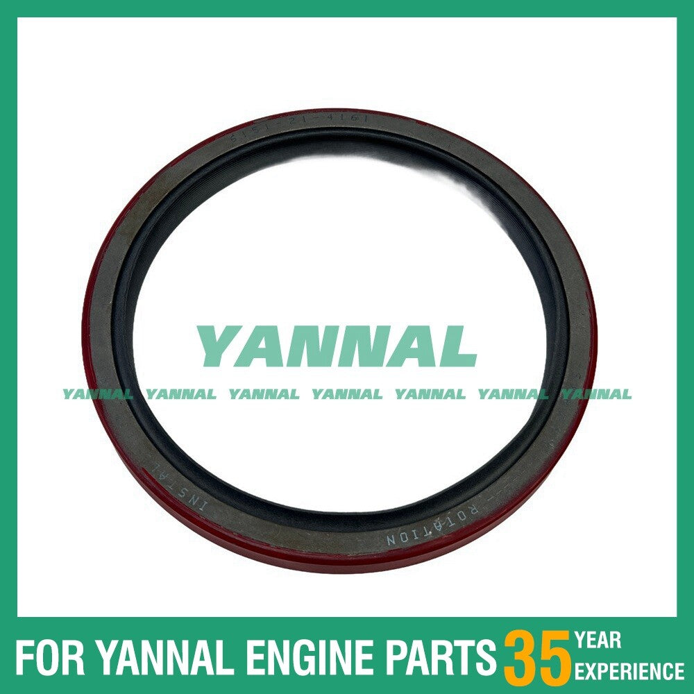 Crankshaft rear oil seal 6151-21-4161 compatible with 6D140-
