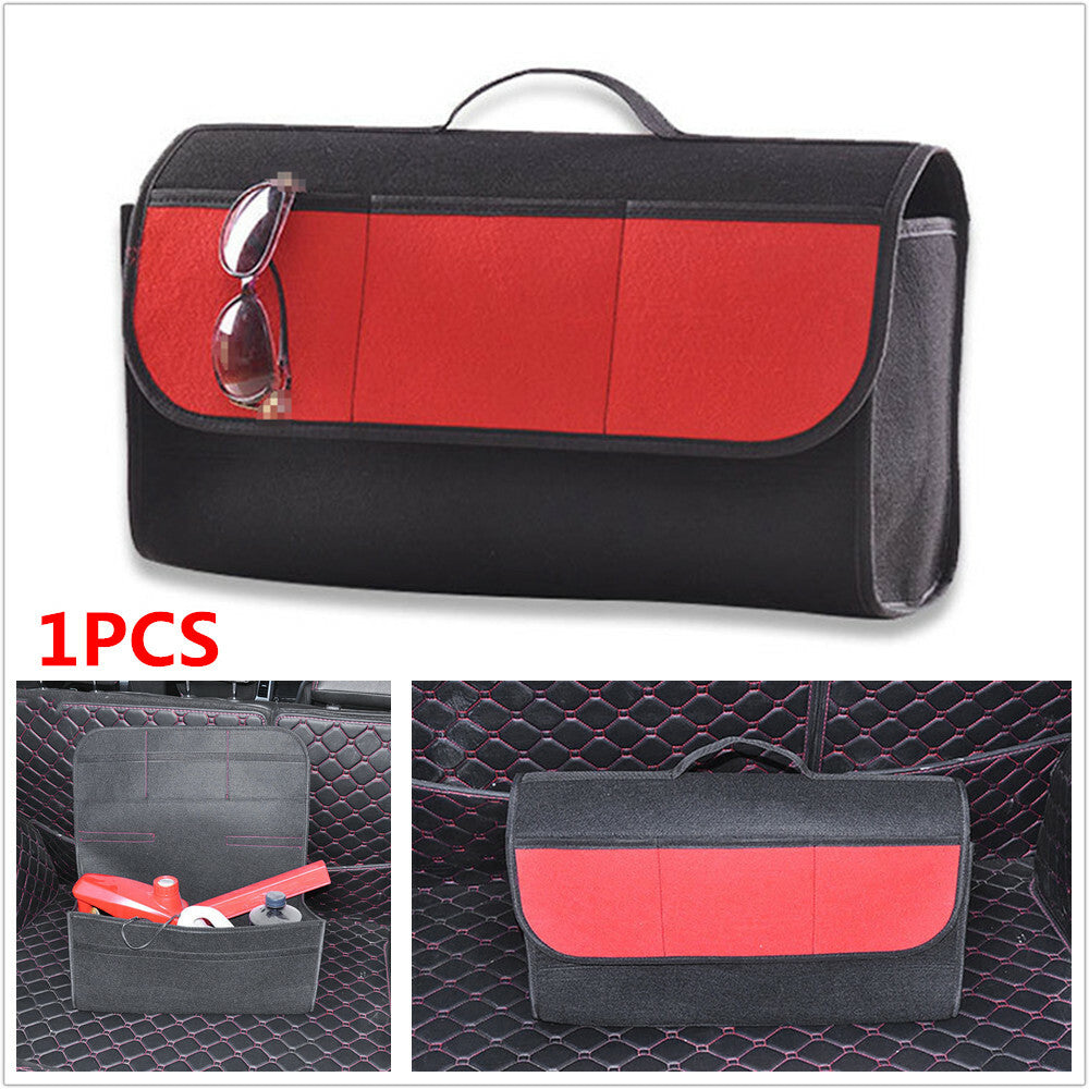 1pc folding cargo storage box for car trunk - large capacity storage bag/box n