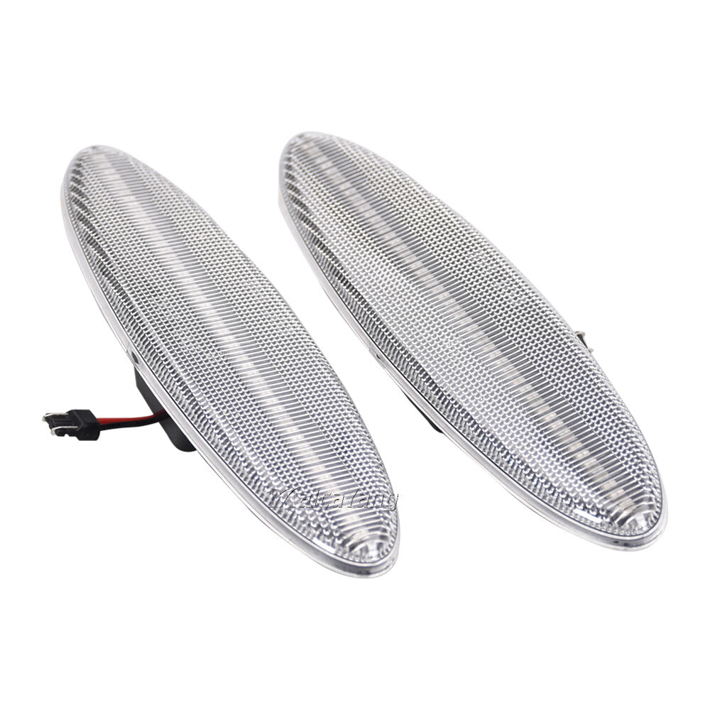Transparent LED rear fender side marker lights for 03 - 2011 for Corvette C5 n