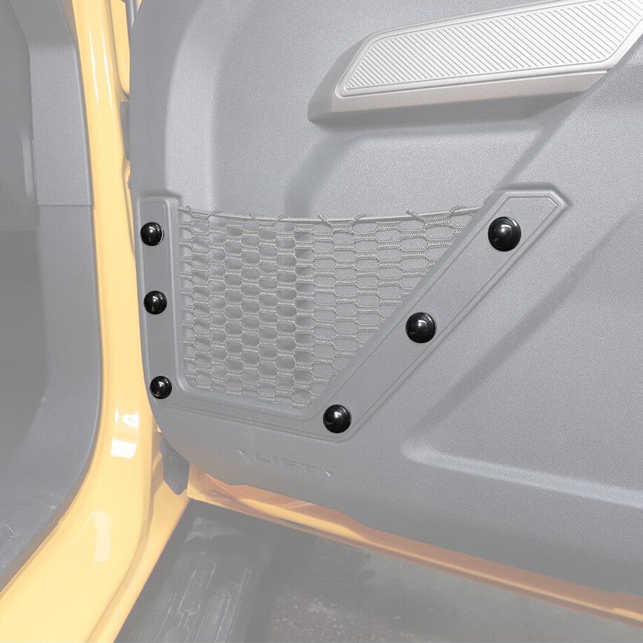 For 2021-2024 Bronco ABS Black Front Door Storage Box Net Screw Trim Covers v