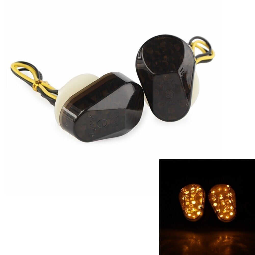 for Kawasaki ZX6R ZX9R Z750 Flush Mount Turn Signal LED Blinker Light