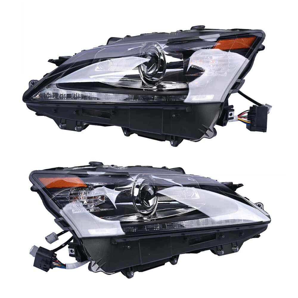 Fits 2013-2015 for Lexus GS350 GS450h HID w/o AFS LED DRL Projector Headlights
