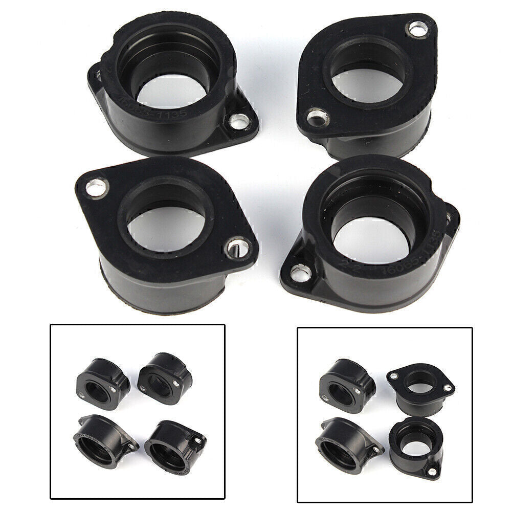 4X Carb Carburetor Intake Manifold Boots for Kawasaki KZ1000K1/K2 LTD 1981-1982
