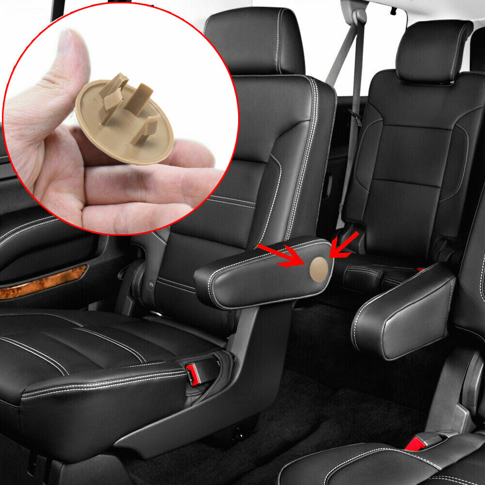 Armrest Rear for Seat Beige Cover Caps for Chevrolet Tahoe Suburban 1500 for GMC for Yukon
