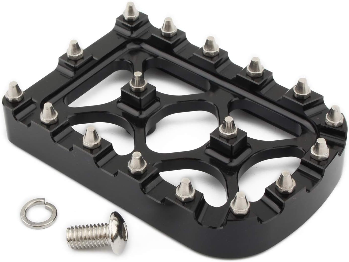 CNC MX Style Brake Pedal Large Pad Cover for Harley 80-23 Touring Softail Dyna