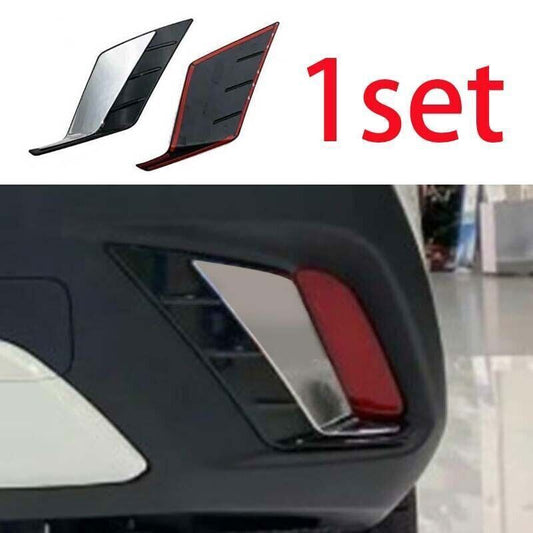 for Toyota for Corolla Cross 22-24 SilverBlack Rear Fog Light Lamp Side Panel Trim