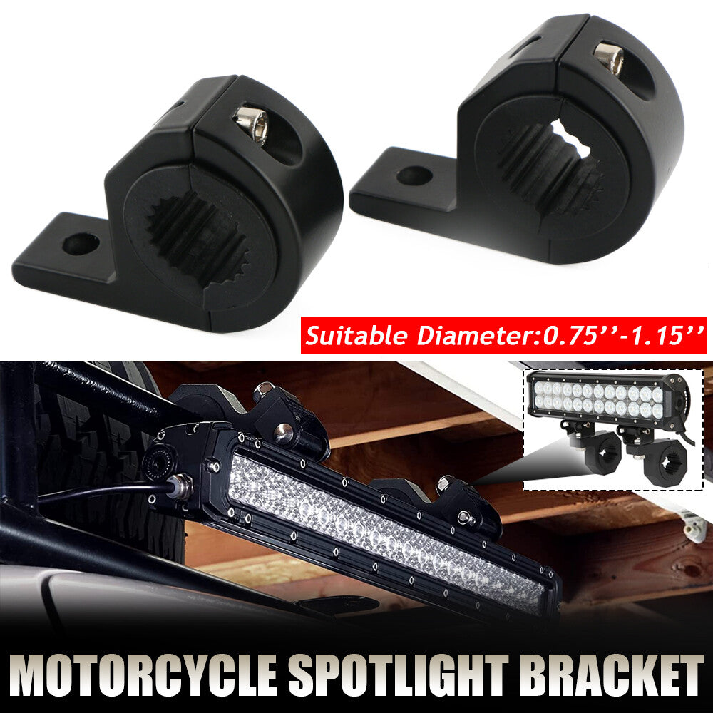 Motorcycle Off-Road UTV ATV Light Bar Mounts Headlight Bracket Spot Fog Clamp