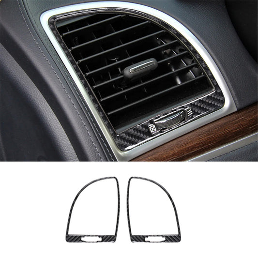 Red Rear Door Armrest Trim Cover Decor Carbon Fiber For Tacoma 2012-2015 v