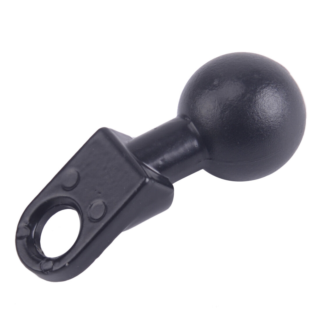 Black Motorcycle Phone GPS Holder Mounts Base with Hole and 1 inch Ball 60x35mm Q