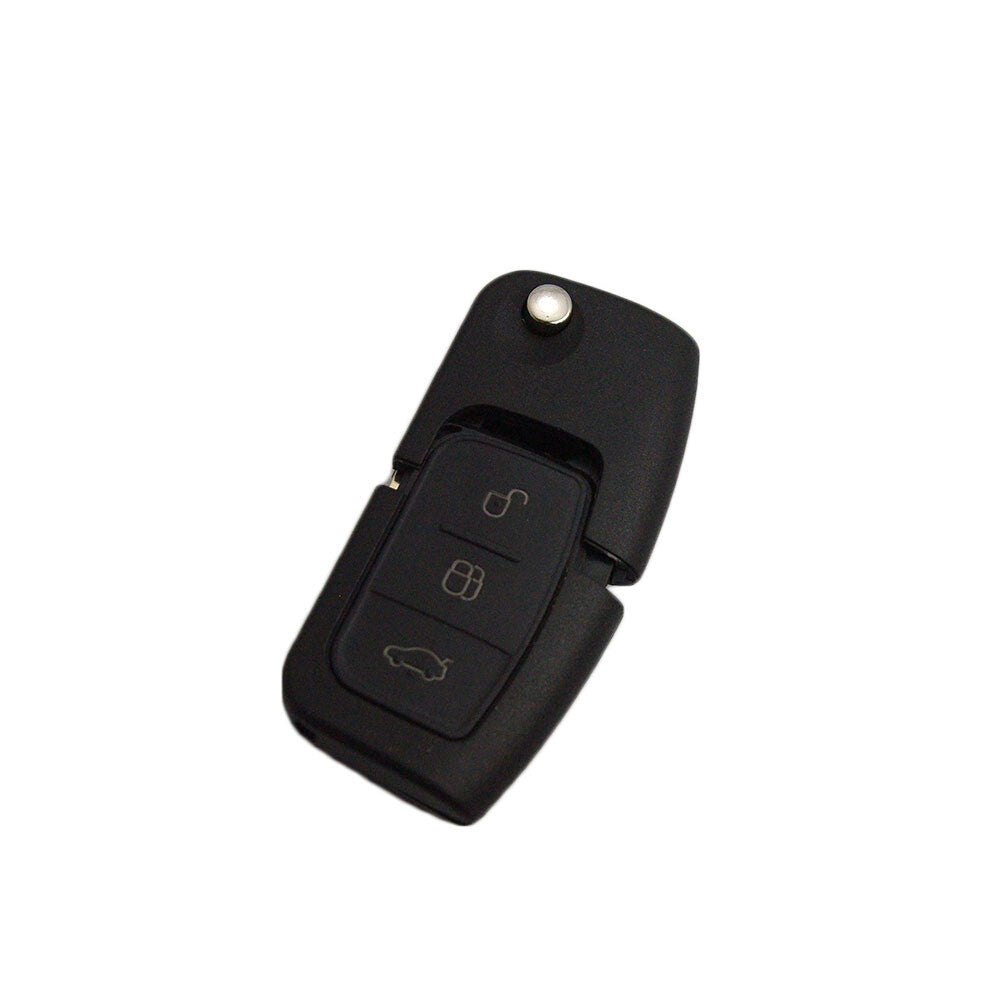 3 BTN Flip Remote Key Shell FOB Case Uncut fits for Ford Focus Fiesta C-Max Mondeo Q