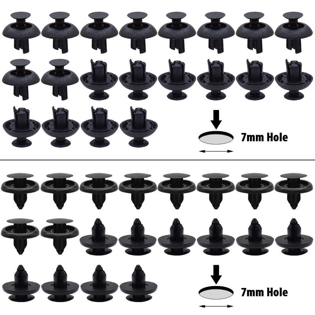 100X Car Trim Clips Bumper Fender Panel Bonnet Fastener Push Pin Rivet for Lexus