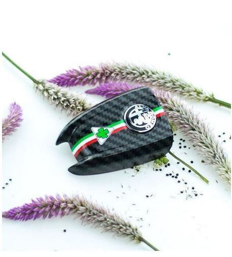 Protective film/cover for Alfa Romeo Giulia for Stelvio car key shell, carbon fiber 16-19