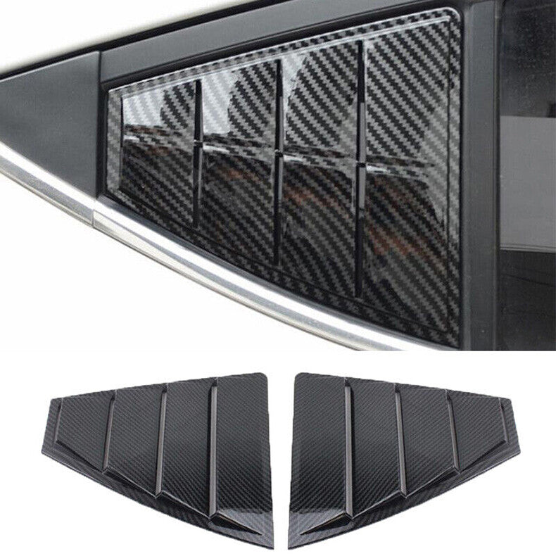 for Corolla 2019-2021 Black Aluminum Middle Console AC Knob Cover Trim 2P v