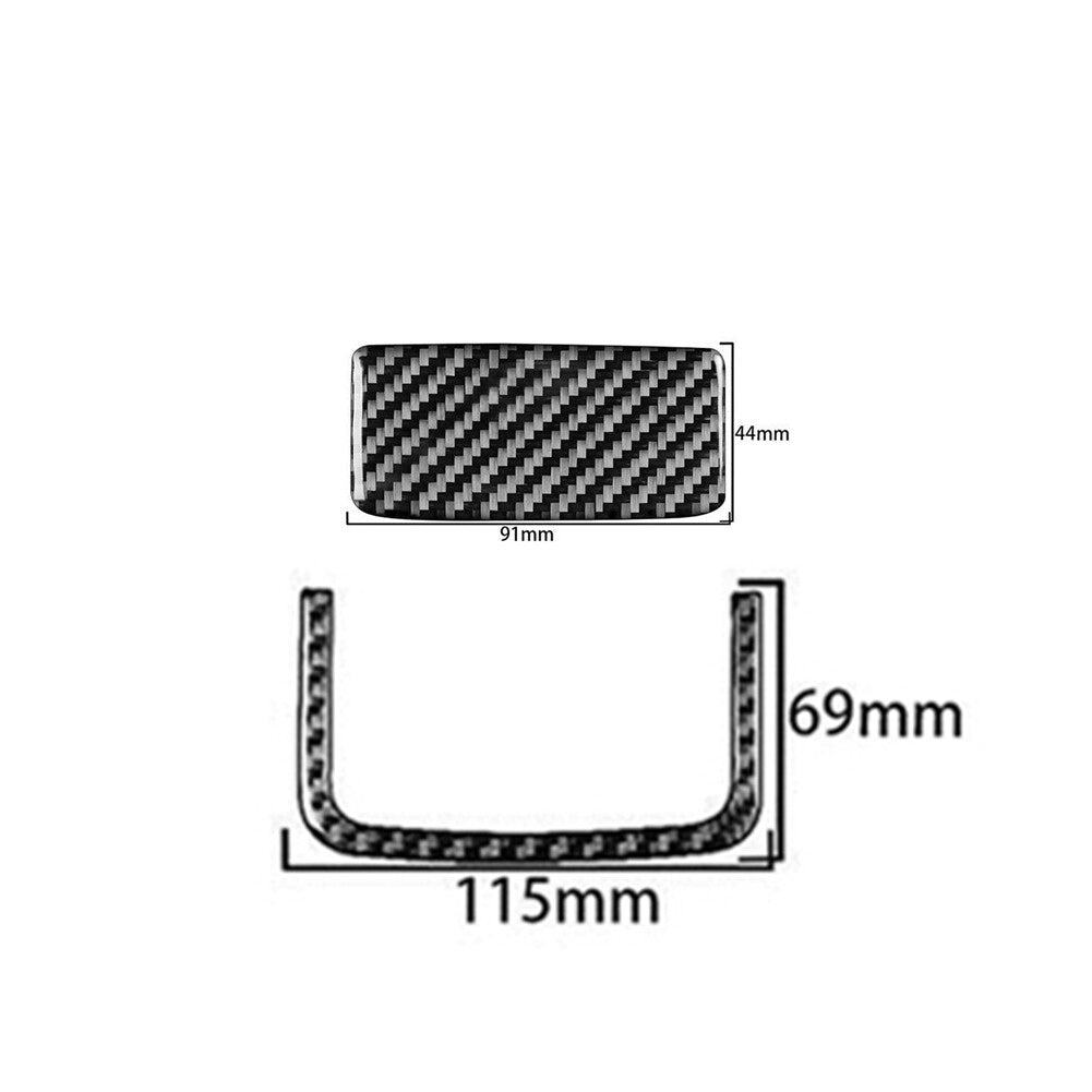 for Audi A4 B9 2017-19 Carbon Fiber Outer Door Handrail Panel Cover Trim Sticker v