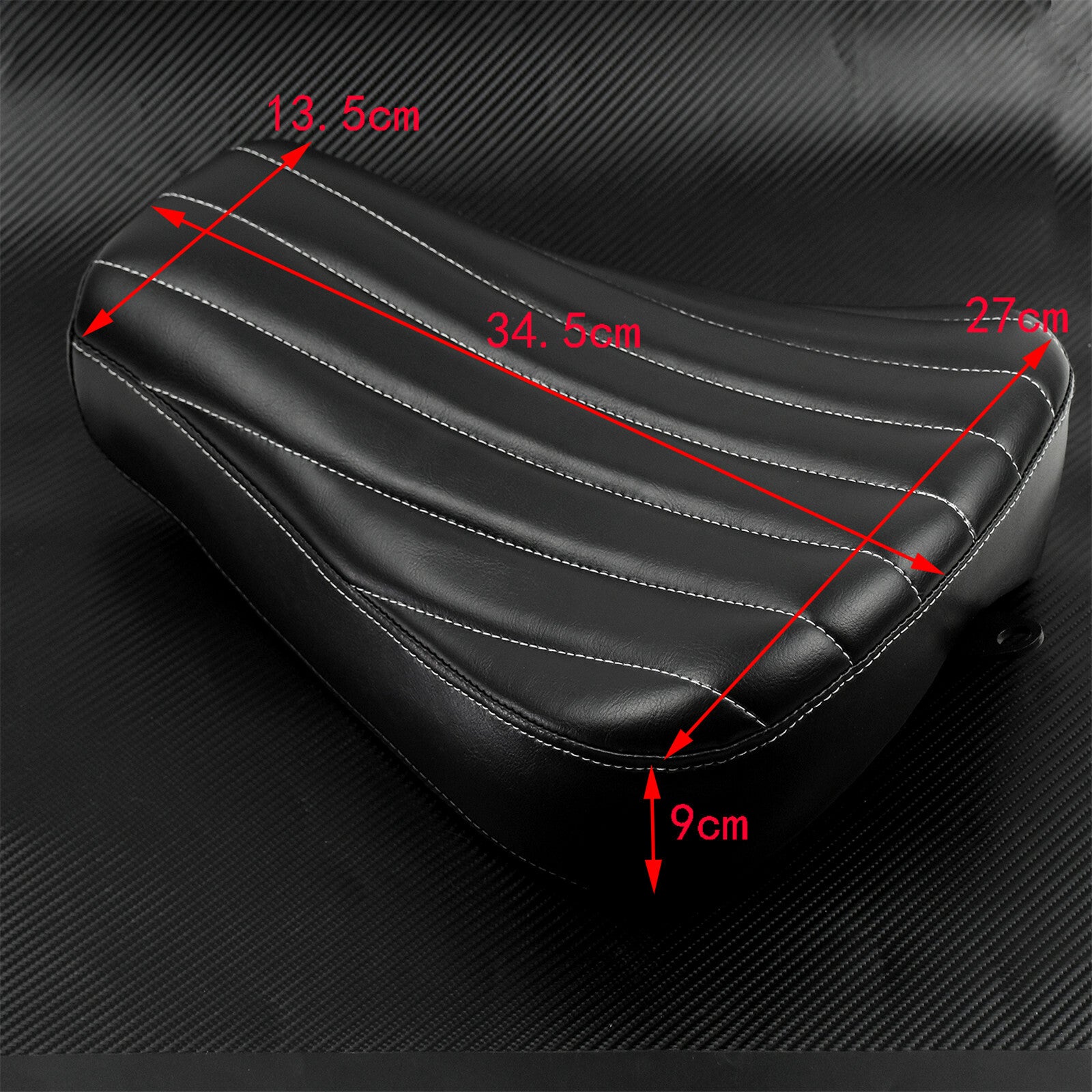 Stripe Driver Solo for Seat + Passenger Cushion Pillon Pad Fit For Sportster 2010-15 Q