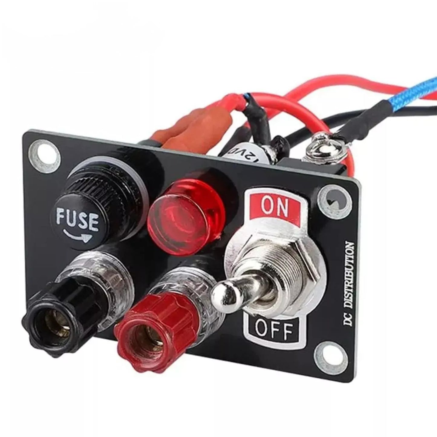 12V metal joystick toggle switch panel on/off 20A fuse box power charger - n