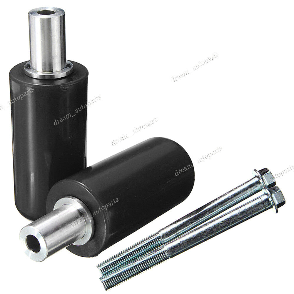 Pair Black Motorcycle Frame Sliders Crash Protectors for Kawasaki for Yamaha for Honda Q