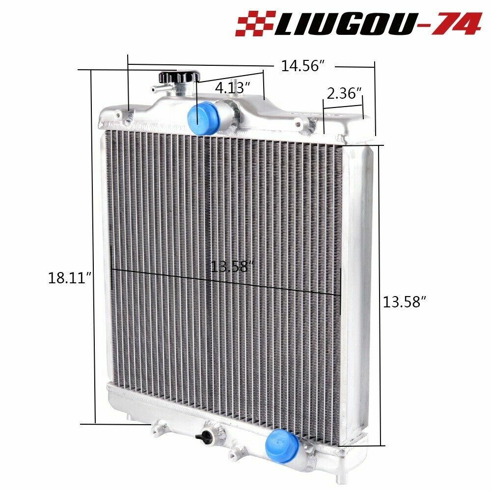 52mm fits 92-00 for Honda for Civic EK EG B16A B18C DOHC aluminum radiator 3-row US