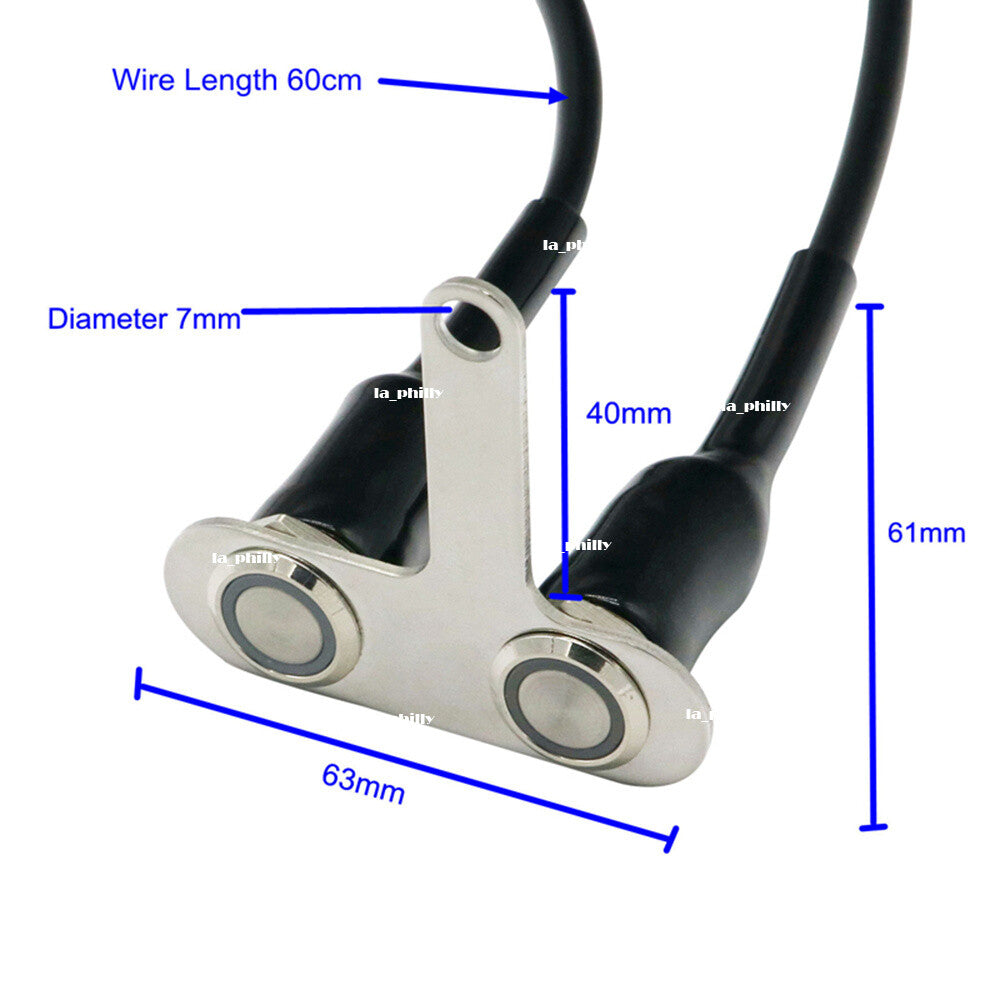 12V LED Motorcycle Switch ON-OFF Handlebar Adjustable Mount Waterproof Switches Q