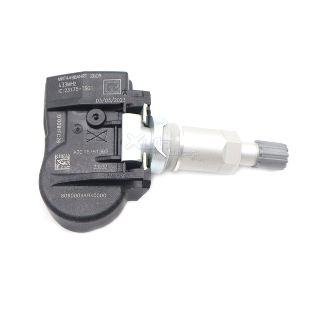 4-pack TPMS 8060004ARX0000 tire pressure sensors for Trumpchi GM6 2018-2019 433MHz v
