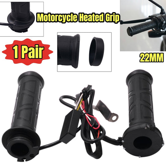 12V 22mm Universal Motorcycle Modified Electric Heated Handgrip Protector Kit n