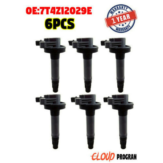 6 Pcs 7T4E-12A375-E Ignition Coil For 2007-2016 Edge Explorer Taurus v