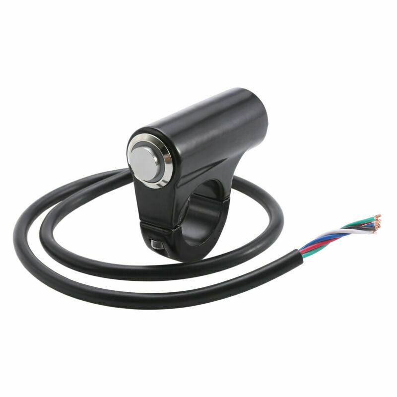 For Universal Waterproof Motorcycles 7/8 Handlebar Switch W/Blue LED Indicator Q